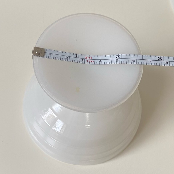 Vintage Platonite Sherbert Dish White Glass Dessert Bowls X2 - Picture 14 of 14